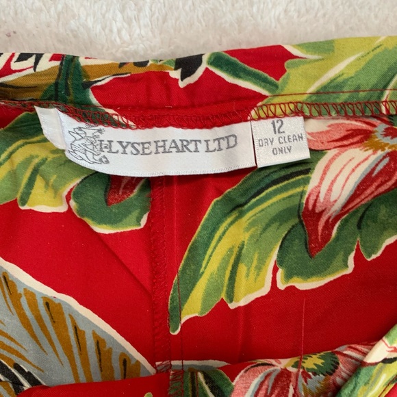 ILYSEHART LTD Women’s Tropical Print Pants Size 12 - Picture 10 of 14